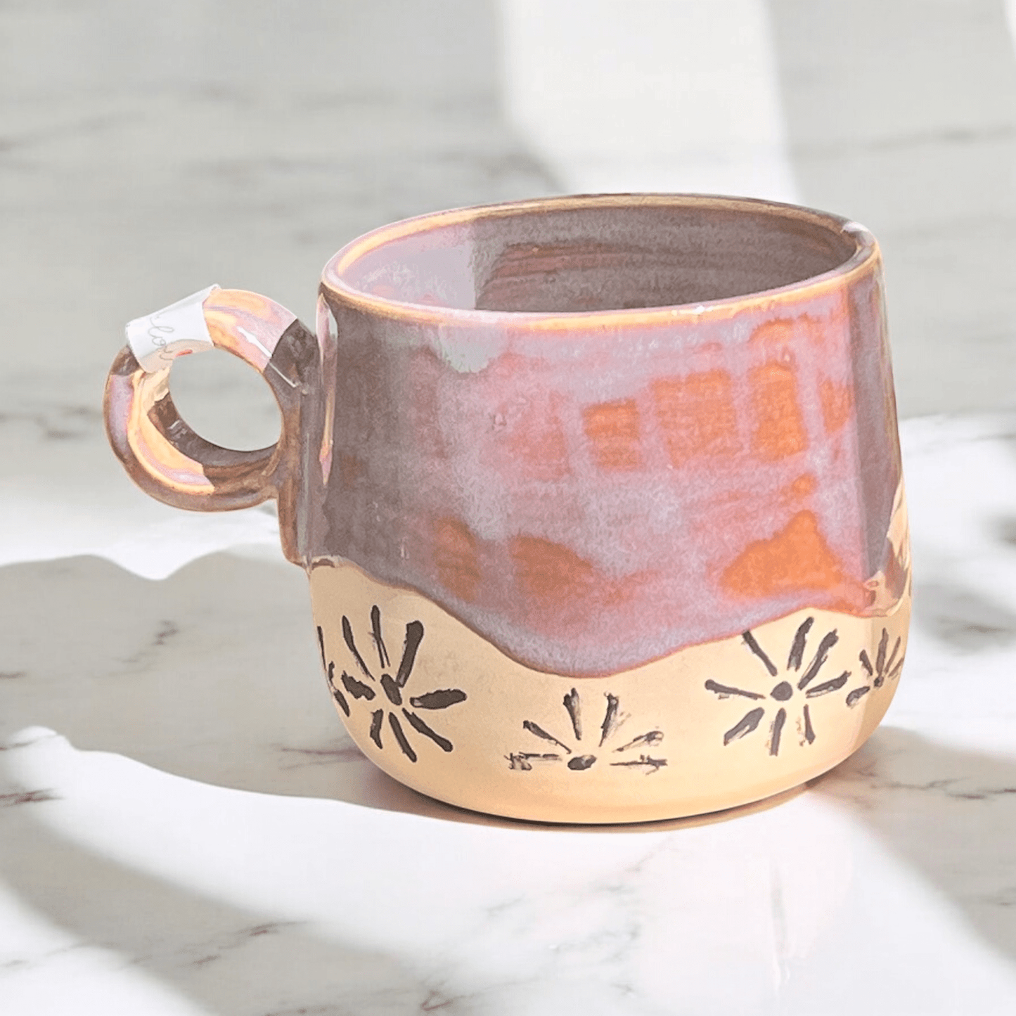 Kubek ceramiczny pottery w kolorze śliwka