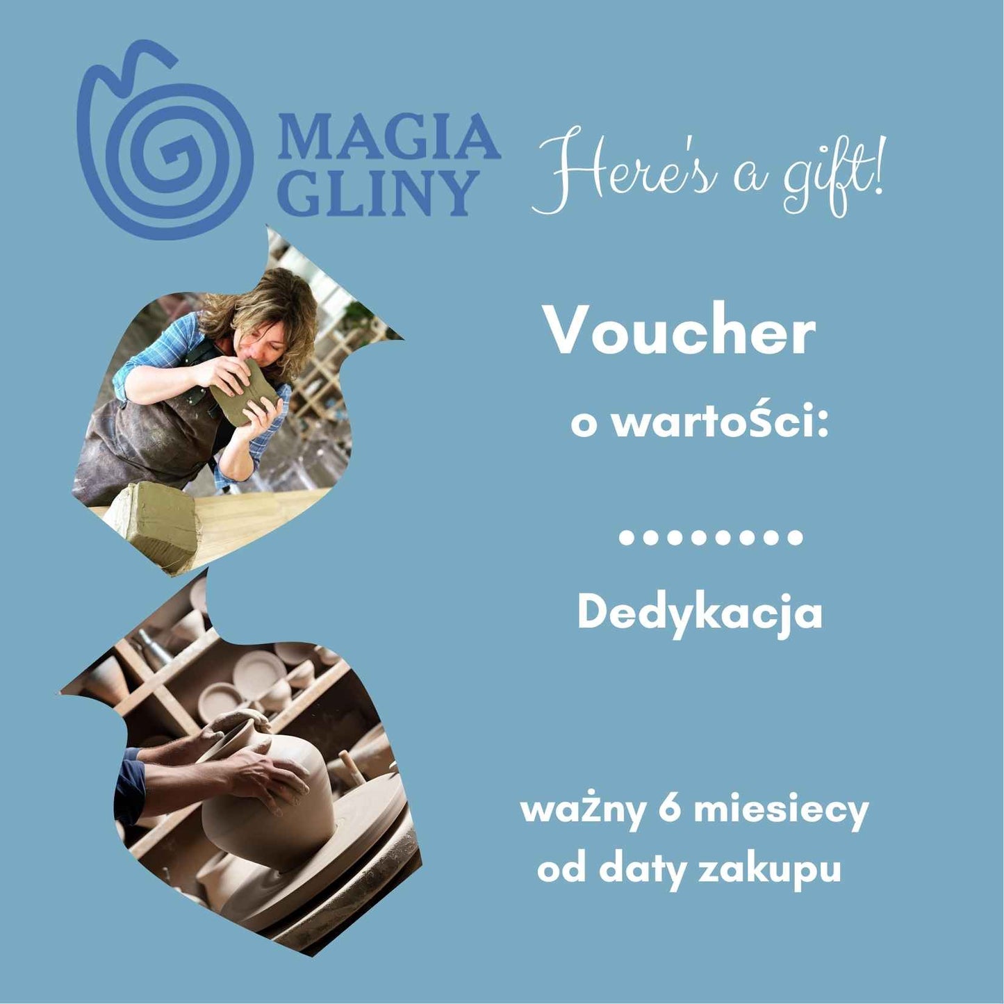 Idealny prezent,  Voucher  podarunkowy na warsztaty z ceramiki