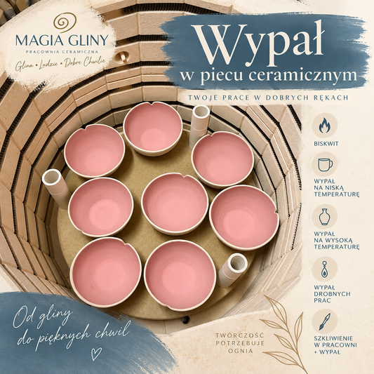 Wypały komercyjnym w piecu ceramicznym ( elektryk)